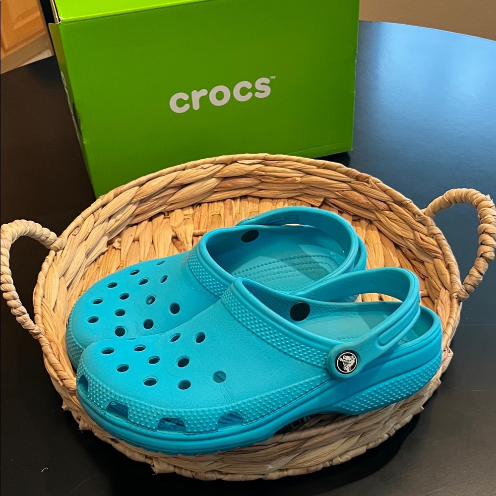 CROCS Sandals - Vibrant Teal Blue - Picture 6 of 9